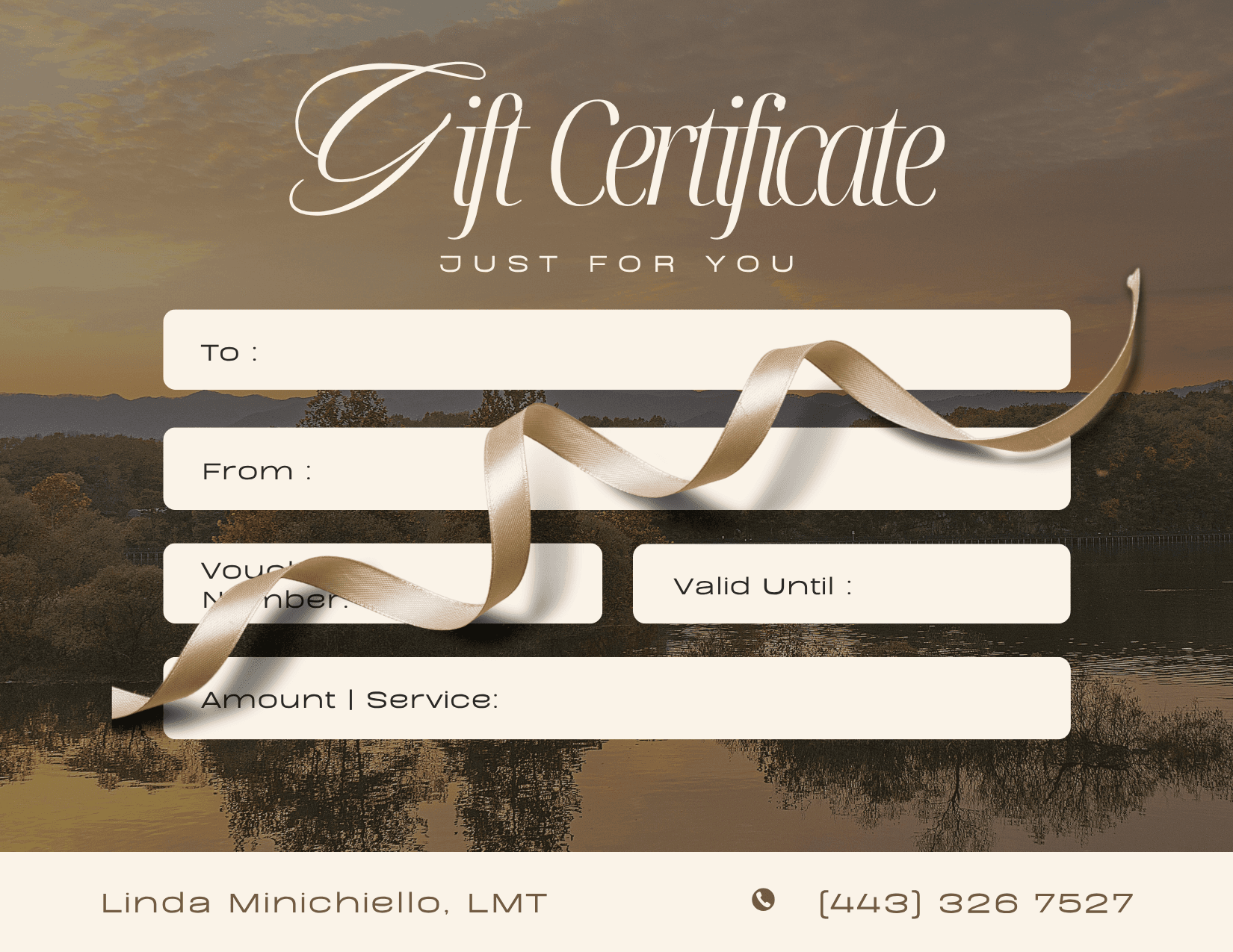 A Sanctuary Wellness gift certificate
